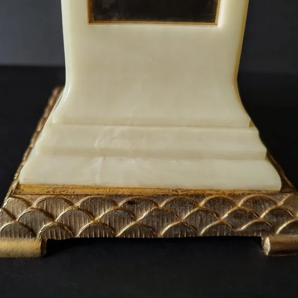 Vintage Trophy Horse on Gold & Ivory Base Sullivan Saddle Club 1960 Dodge Trophy